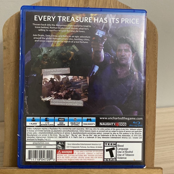 PS4 Uncharted 4 A Thief’s End 2016 Sony PlayStation 4 video game - Picture 4 of 5